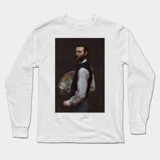 Self-Portrait by Frederic Bazille Long Sleeve T-Shirt